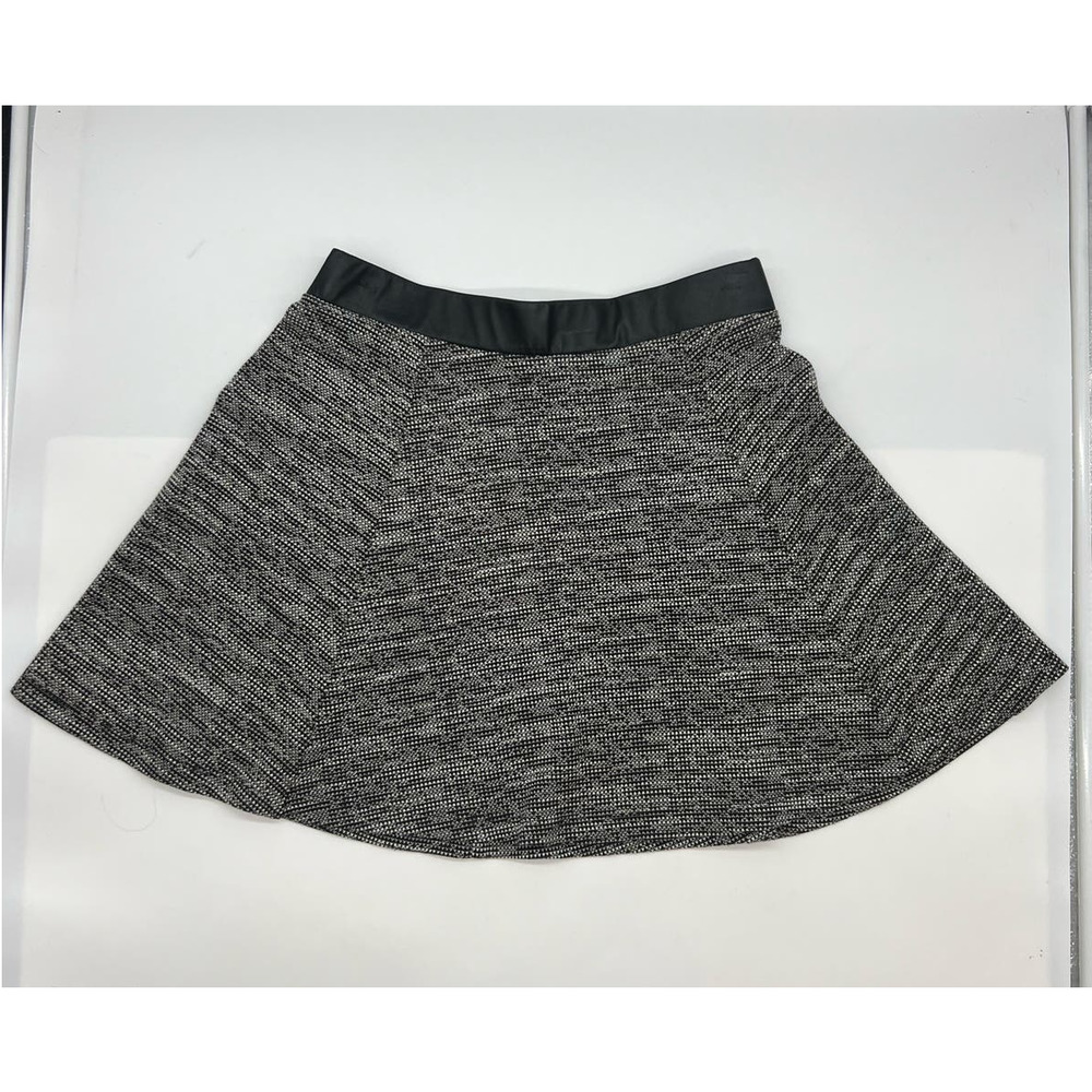DIVIDED H & M Womens Mini Skirt Black Gray Back Zipper Size Small